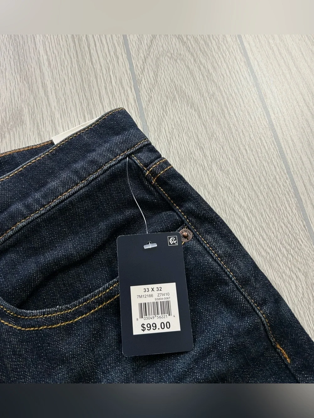 NWT Lucky Brand Men’s 410 Athletic Slim Straight-Fit Jeans MSRP $100 Denim 33x32